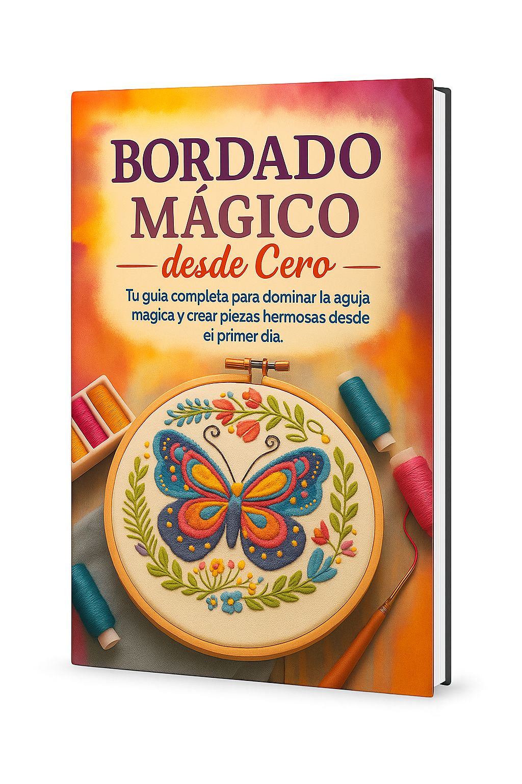 Bordado Mágico desde cero +150 Plantillas + 4 Libros De Regalo